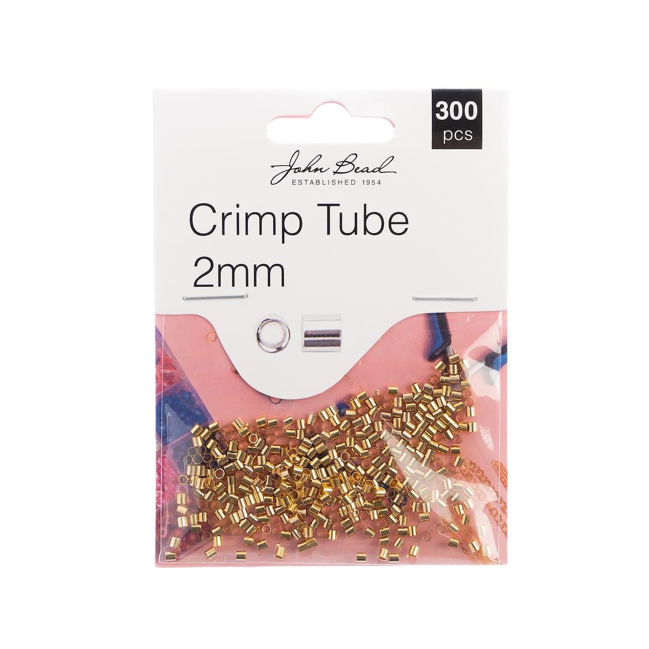 John Bead Must Have Findings 2mm Crimp Tubes, 300ct.